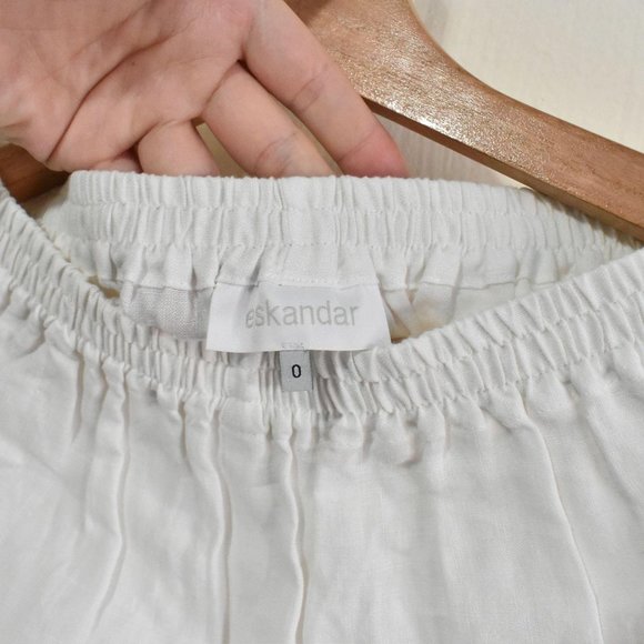 Eskandar NWT $985 Women 100% Linen Pants Trousers - Picture 2 of 5